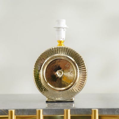 Jonathan Ceramic Lamp Body Gold 15X8X23Cm (Body Only)