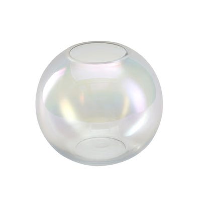 Abriz Vase Clear Glass  17.5 X 17.5 X 16 CM