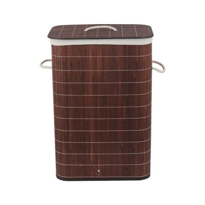 Magnus Bamboo Laundry Basket Natural 42.5X32.5X60.5Cm 