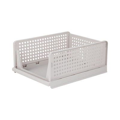 Magnus Foldable And Stackable Plastic Organizer  White 43X33X18.5Cm 
