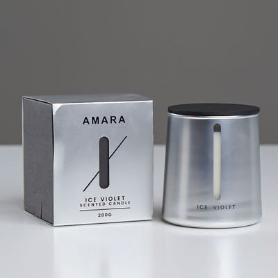 Amara Metal Jar Candle Ice Violet 200G