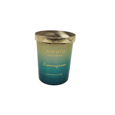 AW23-Amara Glass Jar Candle Lemongrass 7.2X9.2Cm (Bl7292G-Gren)