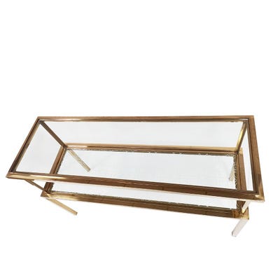 Geneva Console Table - Gold/Glass