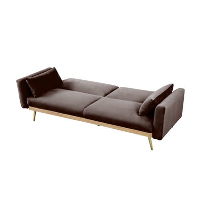Flare Fabric Sofa Bed - Brown