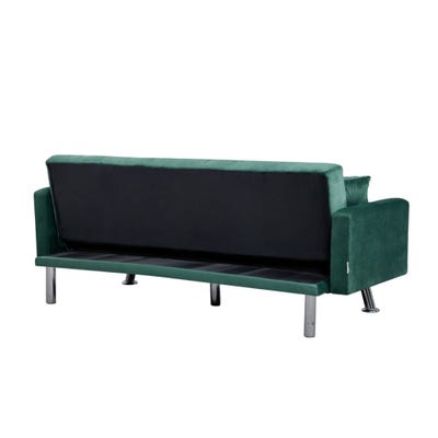 Glam Fabric Sofa Bed - Green