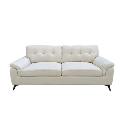 Ambrosia 3-Seater Fabric Sofa - Beige