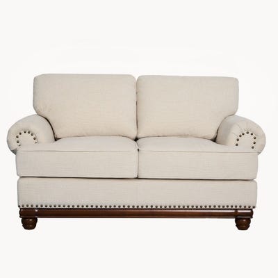 Portland 2 Seater Fabric Sofa - Beige