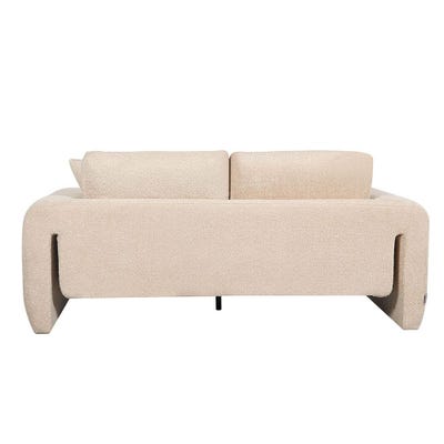 Modena 2-Seater Fabric Sofa - Milky White