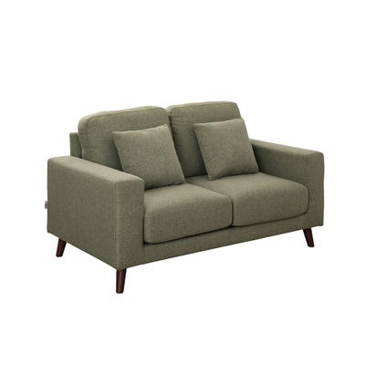 Caspian 2-Seater Fabric Sofa - Light Green – With 2-Year Warranty
