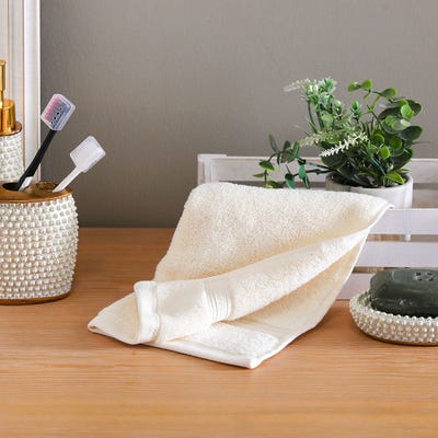 Flossy Advance Face Towel 33x33 Cm Light Taupe