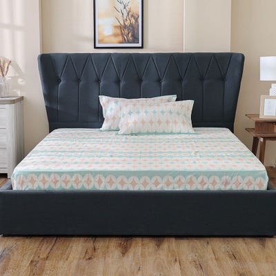 AW23 Bliss Spencer 3- Piece King Fitted Sheet Set 180x200 Cm Teal