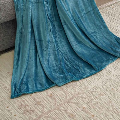 AW23 Solid Flannel Single Blanket 150x200 Cm Turquoise