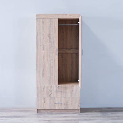 Sante 2 Door + 2 Drawer Wardrobe - Sonoma Oak
