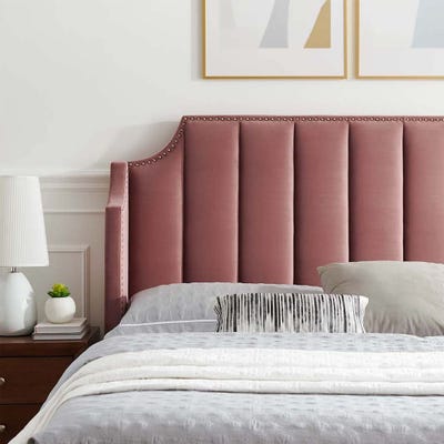 Daniella Channel Tufted 120X200 Single Bed/Pink