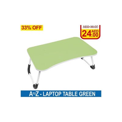 Foldable Laptop Table Green/White/Black 65x60x29cm