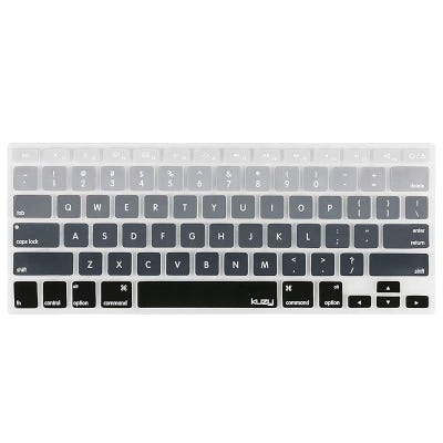 Kuzy Gray Keyboard Cover Silicone Skin For Macbook Pro