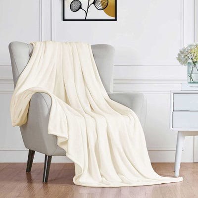 Coton Home Microflannel Blanket 240x220cm - Cream