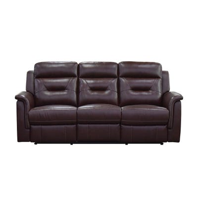 Houston 3+2+1 Seater Half Pure Leather  Recliner-Chocolate