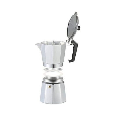 6-Cup Aluminum Espresso Percolator Coffee Stovetop Maker Mocha Pot Silver