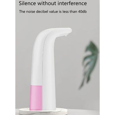 Automatic Induction Soap Dispenser White/Pink 22centimeter