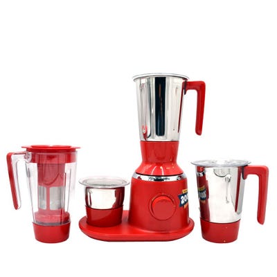 Butterfly SPECTRA 750 Mixer Grinder - 750W, 4 Jars, Ultra-Powerful Motor, Red