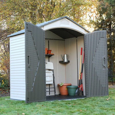 Shed Store And More - Outdoor Storage Shed - 7 Feet X 4.5 Feet - 10 Years Limited Warranty
