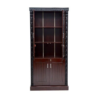 Book Shelf Wooden Bookcase File Rack Storage for Home, Office, School, Library, Study Room, Living Room, Bedroom - Model KBS18