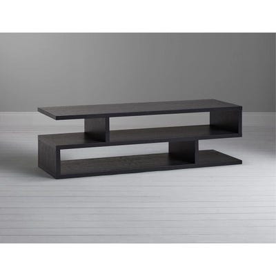 Zed Modern TV Stand And Coffee Table Modern Living Room TV Unit, Black, 100x30x45cm