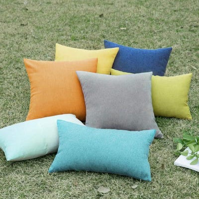 Miulee Decorative Outdoor Waterproof Throw Pillow Cushion Covers, Pack Of 2 - Turquoise