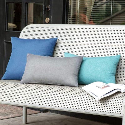 Miulee Decorative Outdoor Waterproof Throw Pillow Cushion Covers, Pack Of 2 - Blue