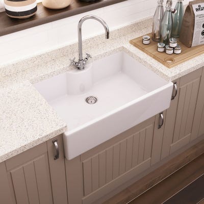 Butler Sink with Tap Ledge 795x500x220