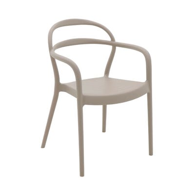 Tramontina Sissi Beige Polypropylene and Fiberglass Chair-Beige