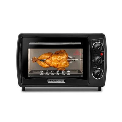 Toaster Oven Multifunction with Double Glass and Rotisserie for Toasting/ Baking/ Broiling 19 L 1380 W TRO19RDG-B5 Black