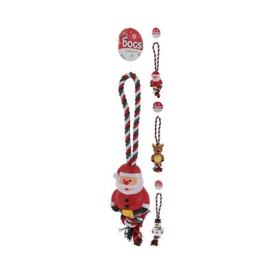 Dogs Collection Dog Toy Santa Claus 20 Cm - Red